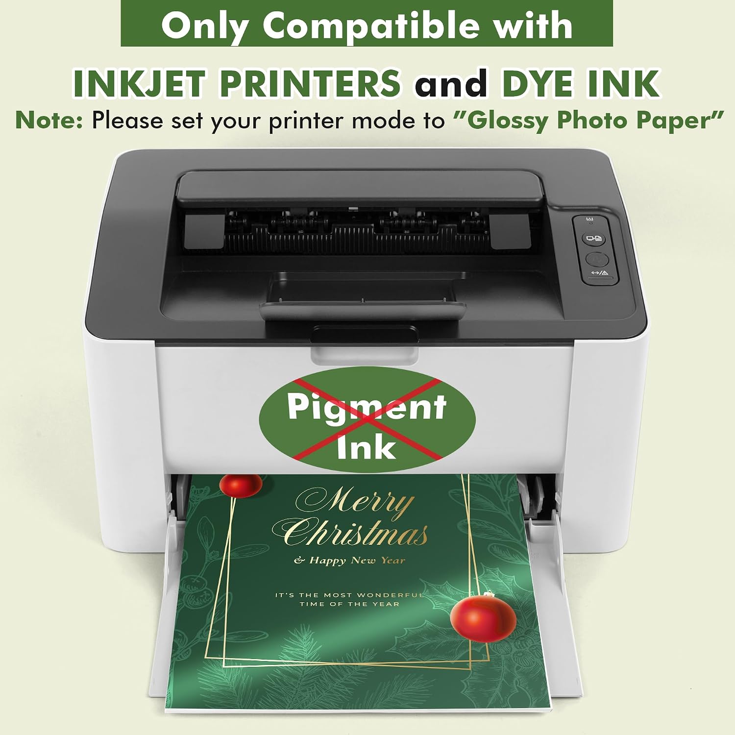 Glossy Photo Paper 8.5x11 Inch 48lb 180gsm Professional Glossy Photographic Paper Letter Size Instant Dry Work for Inkjet Printers Dye Ink 30 Sheets by Transfer Master